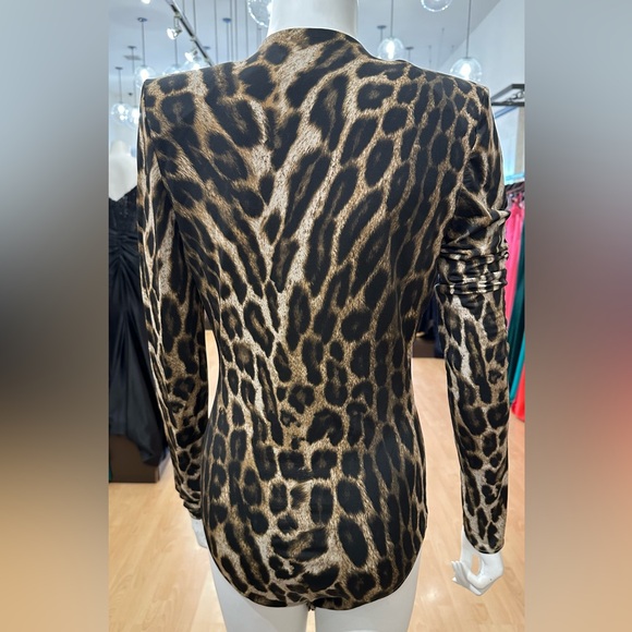 Alexandre Vauthier Leopard Print Bodysuit - Picture 3 of 8